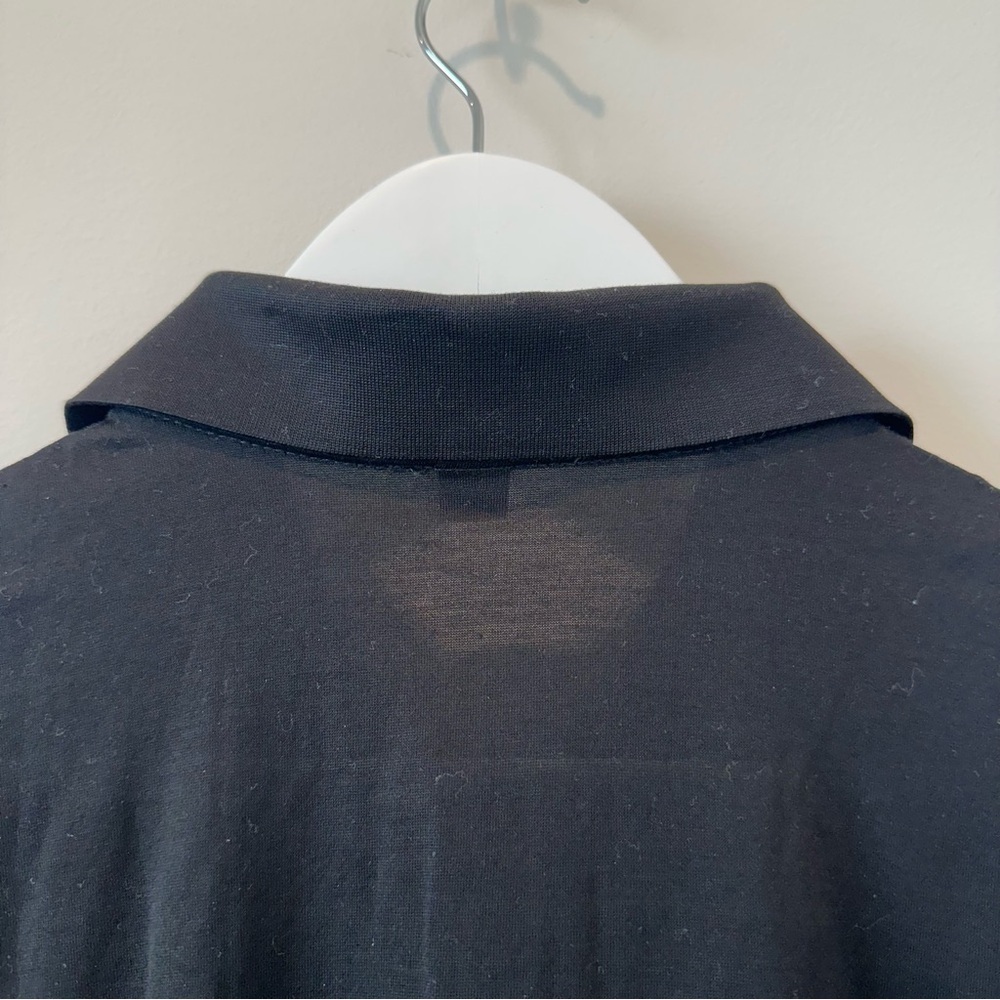 Peter Millar Golf Polo Short Sleeve Black Shirt 100% Cotton Small Country Club - Picture 7 of 8